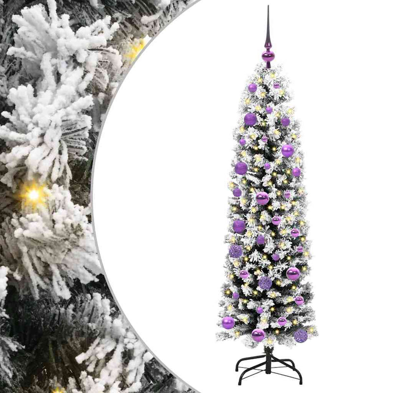 Afbeelding laden in galerijviewer, Vidaxl kunstkerstboom groen 150 cm pvc en staal en kunststof
