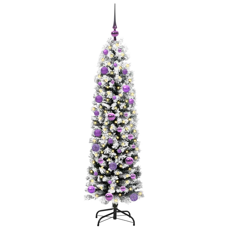 Afbeelding laden in galerijviewer, Vidaxl kunstkerstboom groen 150 cm pvc en staal en kunststof