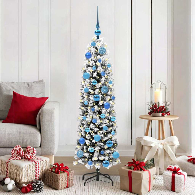 Afbeelding laden in galerijviewer, Vidaxl kunstkerstboom groen 150 cm pvc en staal en kunststof