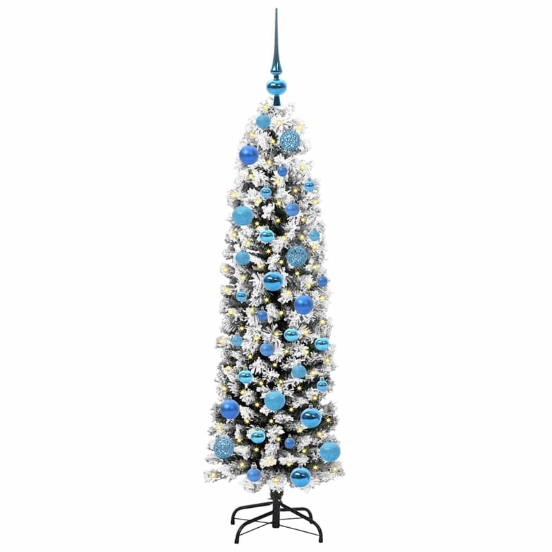 Afbeelding laden in galerijviewer, Vidaxl kunstkerstboom groen 150 cm pvc en staal en kunststof