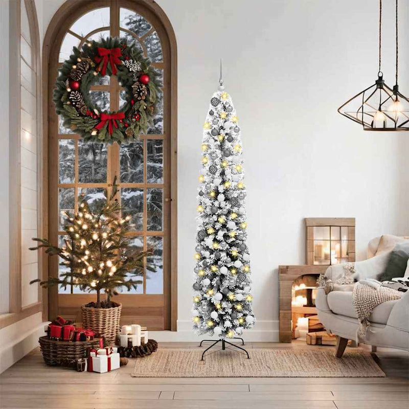 Afbeelding laden in galerijviewer, Vidaxl kunstkerstboom groen 180 cm pvc en staal en kunststof