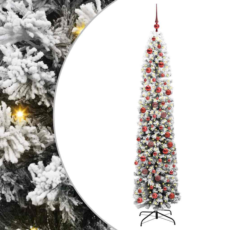 Afbeelding laden in galerijviewer, Vidaxl kunstkerstboom groen 180 cm pvc en staal en kunststof