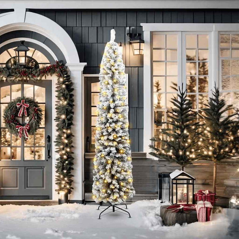 Afbeelding laden in galerijviewer, Vidaxl kunstkerstboom groen 210 cm pvc en staal en kunststof