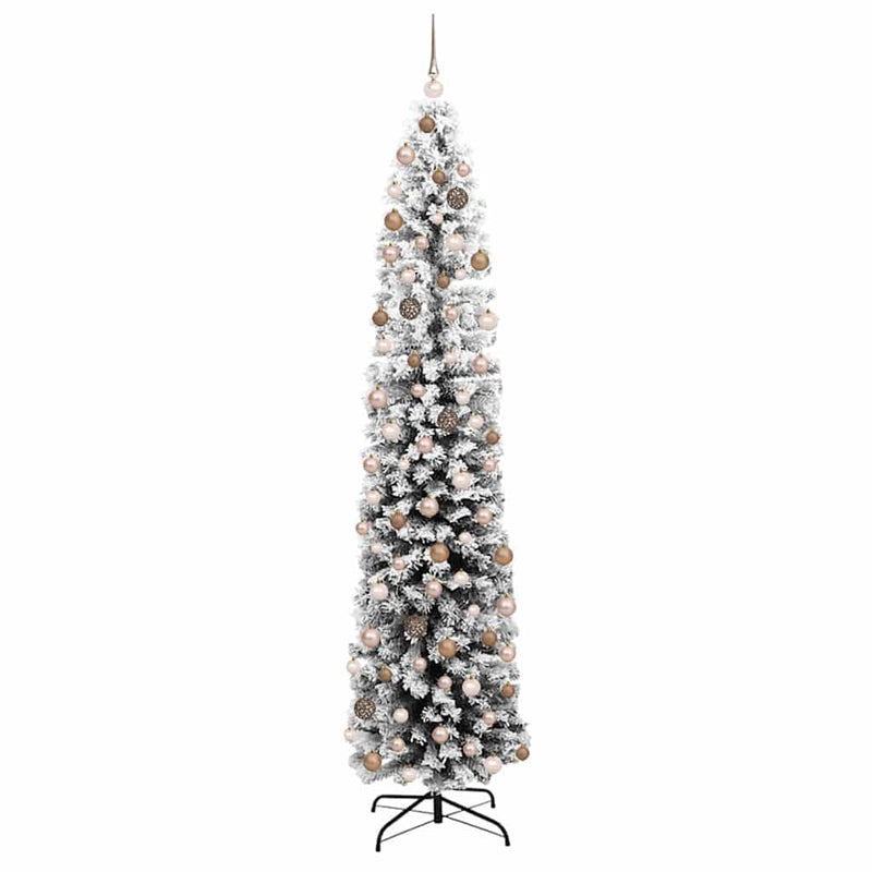 Afbeelding laden in galerijviewer, Vidaxl kunstkerstboom groen 210 cm pvc en staal en kunststof