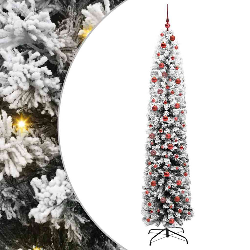 Afbeelding laden in galerijviewer, Vidaxl kunstkerstboom groen 210 cm pvc en staal en kunststof