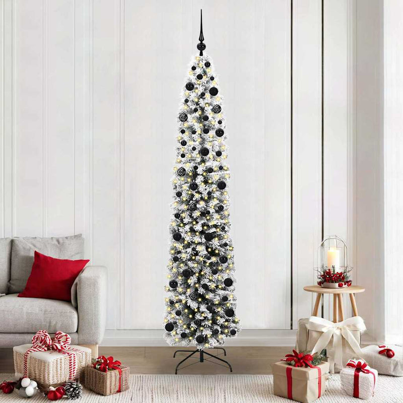 Afbeelding laden in galerijviewer, Vidaxl kunstkerstboom groen 210 cm pvc en staal en kunststof