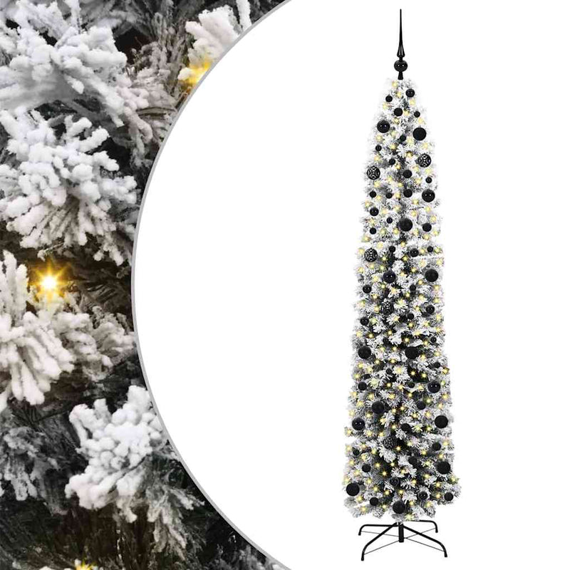 Afbeelding laden in galerijviewer, Vidaxl kunstkerstboom groen 210 cm pvc en staal en kunststof