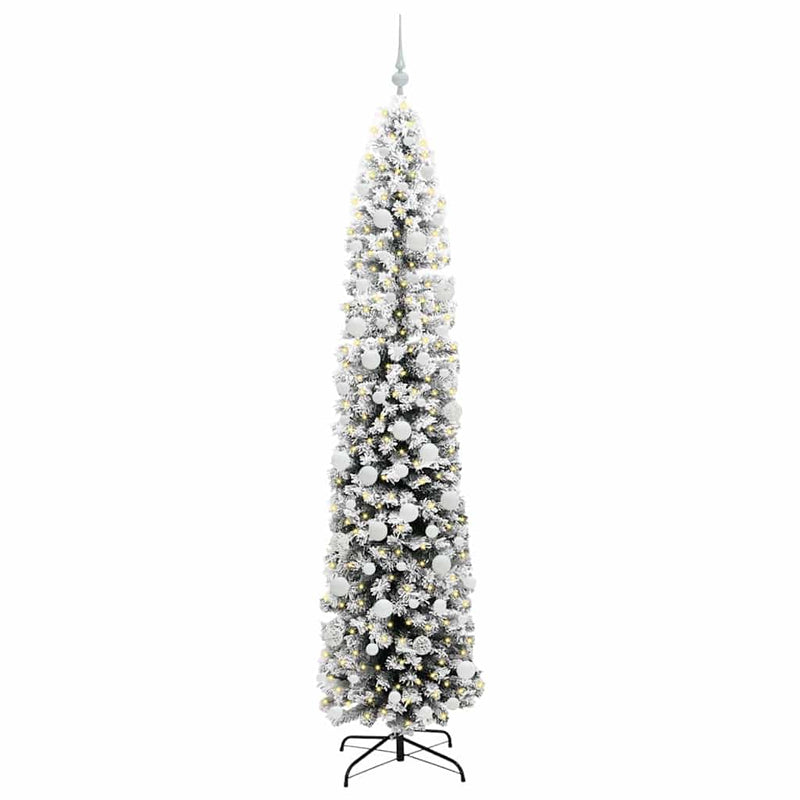 Afbeelding laden in galerijviewer, Vidaxl kunstkerstboom groen 210 cm pvc en staal en kunststof