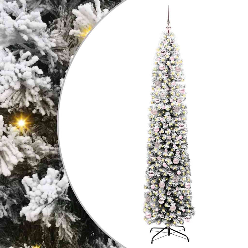 ギャラリービューアに画像をロードする, Vidaxl kunstkerstboom groen 240 cm pvc en staal en kunststof