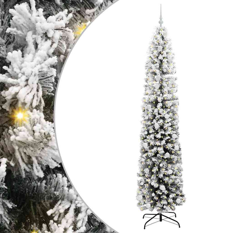 ギャラリービューアに画像をロードする, Vidaxl kunstkerstboom groen 240 cm pvc en staal en kunststof