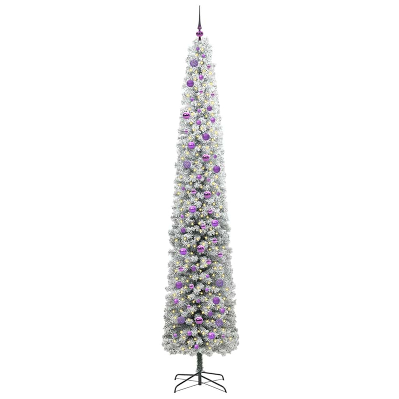 Afbeelding laden in galerijviewer, Vidaxl kunstkerstboom groen 270 cm pvc en staal en kunststof