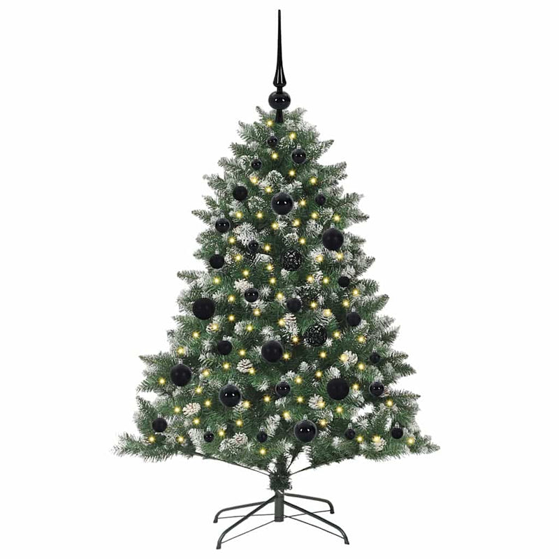 Chargez l'image dans la visionneuse de la galerie, Vidaxl kunstkerstboom met 150 led groen 120 cm pvc en plastic en staal