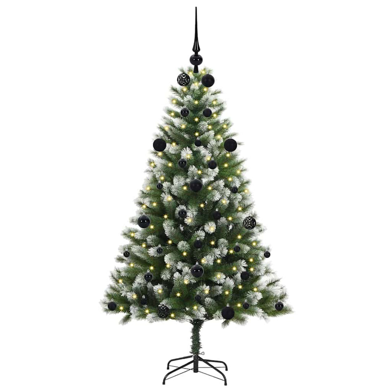 ギャラリービューアに画像をロードする, Vidaxl kunstmatige scharnierkerstboom met bedekte sneeuw 150 cm