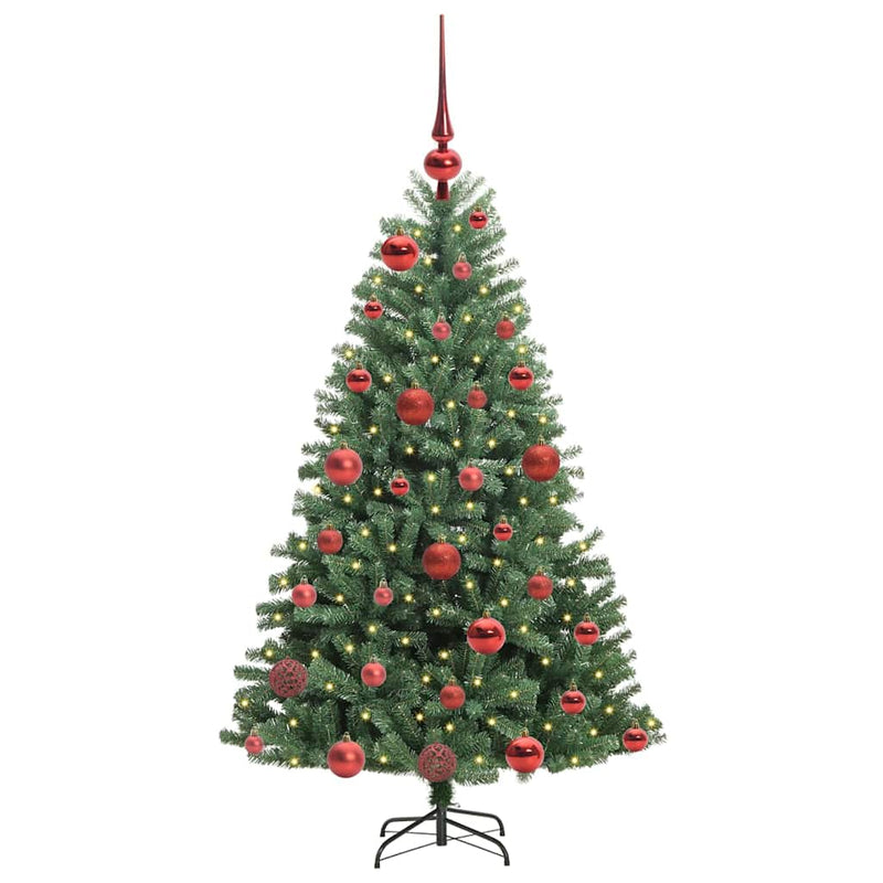 Afbeelding laden in galerijviewer, Vidaxl kunstmatige inklapbare kerstboom groen 120 cm pvc en metaal