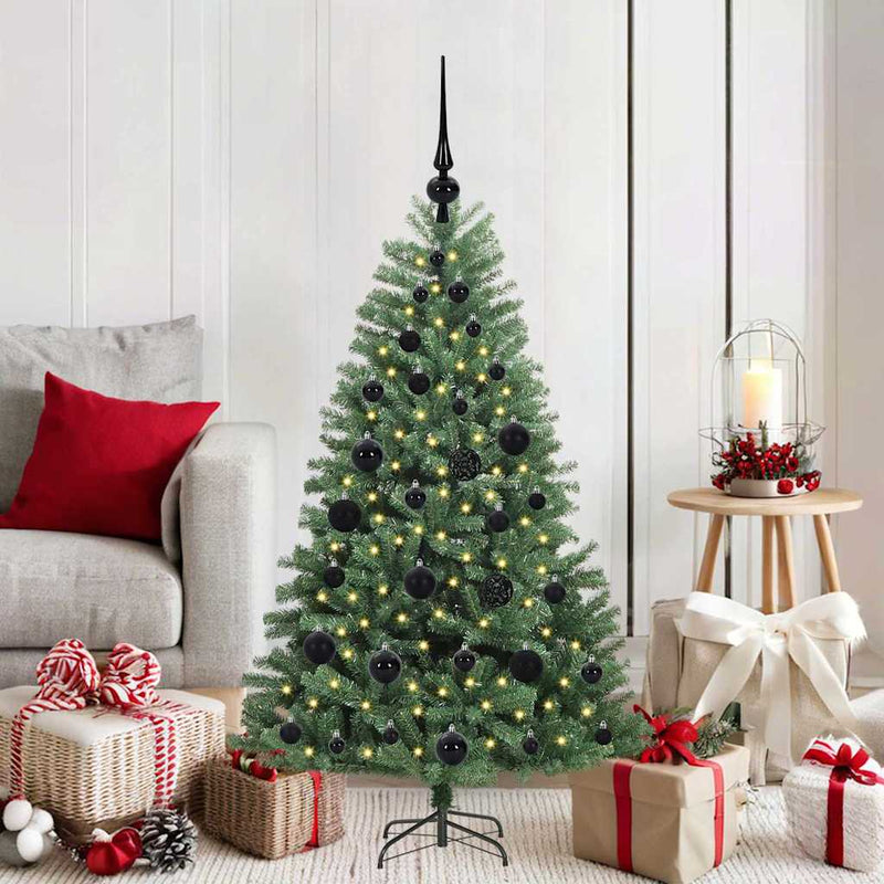 Afbeelding laden in galerijviewer, Vidaxl kunstmatige inklapbare kerstboom groen 120 cm pvc en metaal