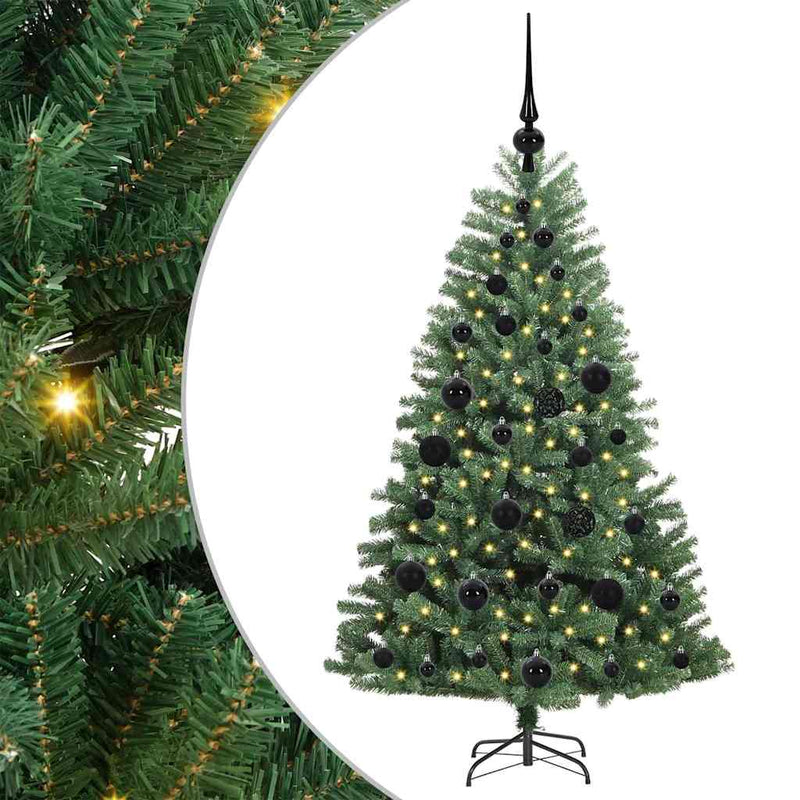 Afbeelding laden in galerijviewer, Vidaxl kunstmatige inklapbare kerstboom groen 120 cm pvc en metaal