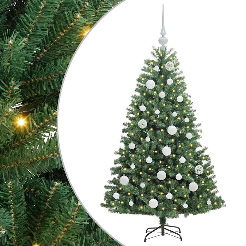 Afbeelding laden in galerijviewer, Vidaxl kunstmatige inklapbare kerstboom groen 120 cm pvc en metaal