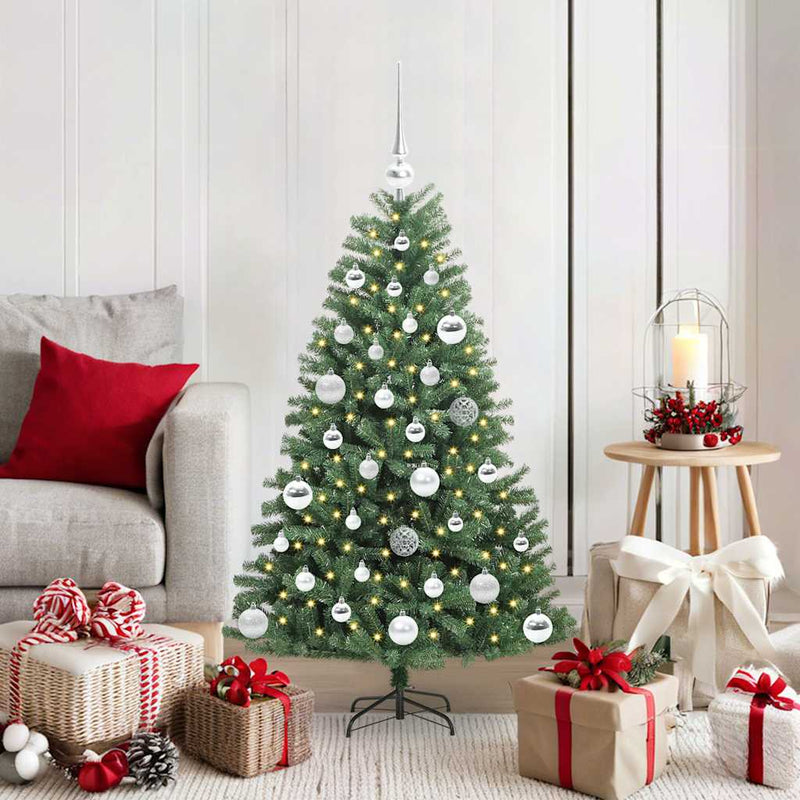 Afbeelding laden in galerijviewer, Vidaxl kunstmatige inklapbare kerstboom groen 120 cm pvc en metaal