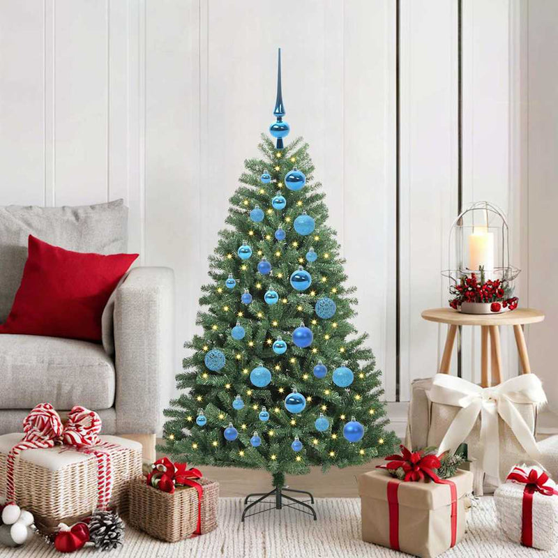 Afbeelding laden in galerijviewer, Vidaxl kunstmatige inklapbare kerstboom groen 120 cm pvc en metaal