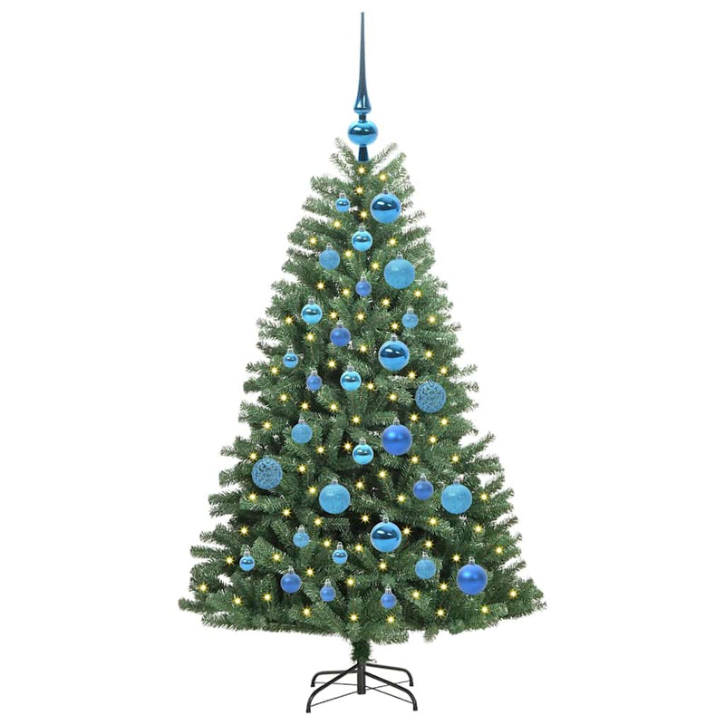 Afbeelding laden in galerijviewer, Vidaxl kunstmatige inklapbare kerstboom groen 120 cm pvc en metaal