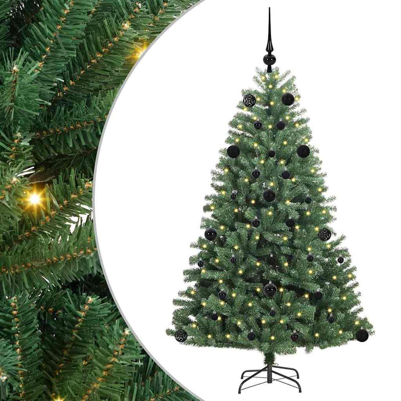 Afbeelding laden in galerijviewer, Vidaxl kunstmatige inklapbare kerstboom groen 150 cm pvc en metaal