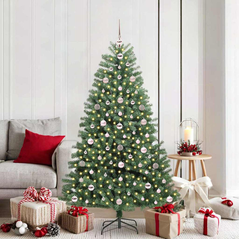 ギャラリービューアに画像をロードする, Vidaxl kunstmatige inklapbare kerstboom groen 180 cm pvc en metaal