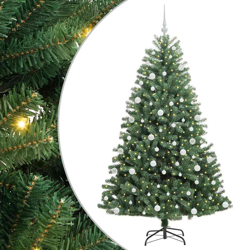 Afbeelding laden in galerijviewer, Vidaxl kunstmatige inklapbare kerstboom groen 180 cm pvc en metaal