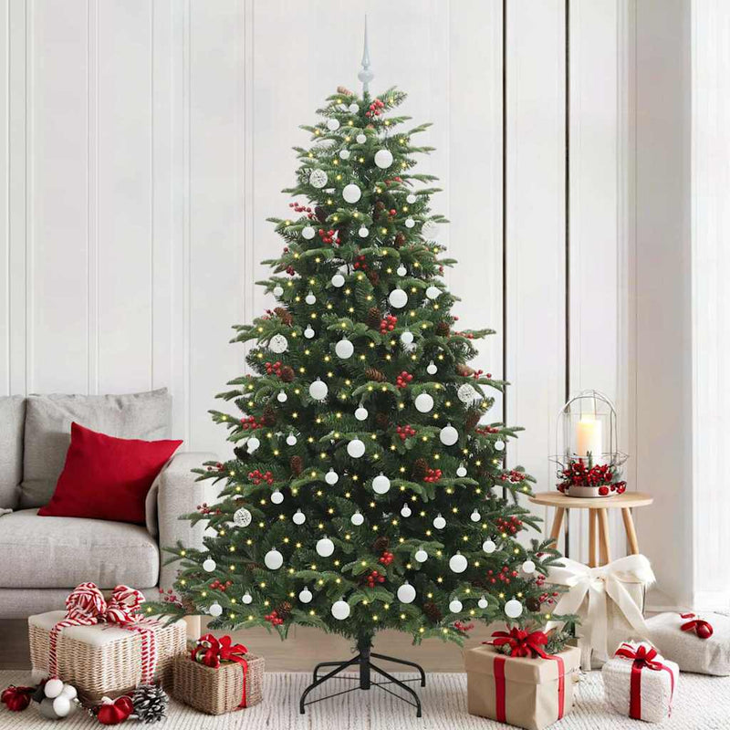 Afbeelding laden in galerijviewer, Vidaxl kunstkerstboom groen 210 cm pvc en metaal en plastic
