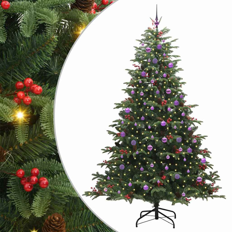 Afbeelding laden in galerijviewer, Vidaxl kunstkerstboom groen 240 cm pvc en metaal en plastic