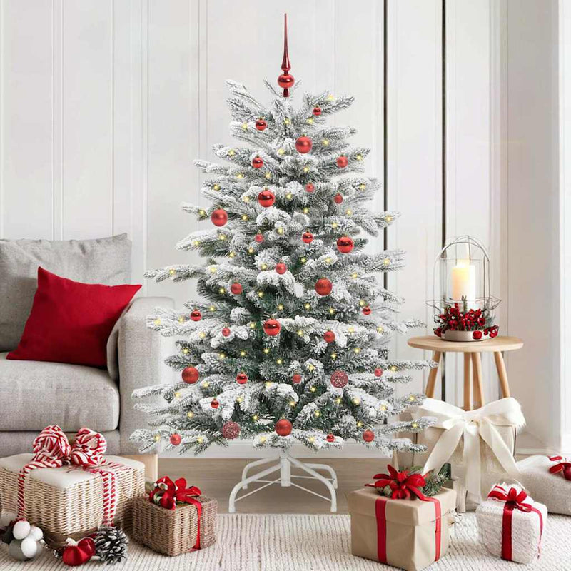 Afbeelding laden in galerijviewer, Vidaxl kunstmatige inklapbare kerstboom wit 150 cm pe en pvc