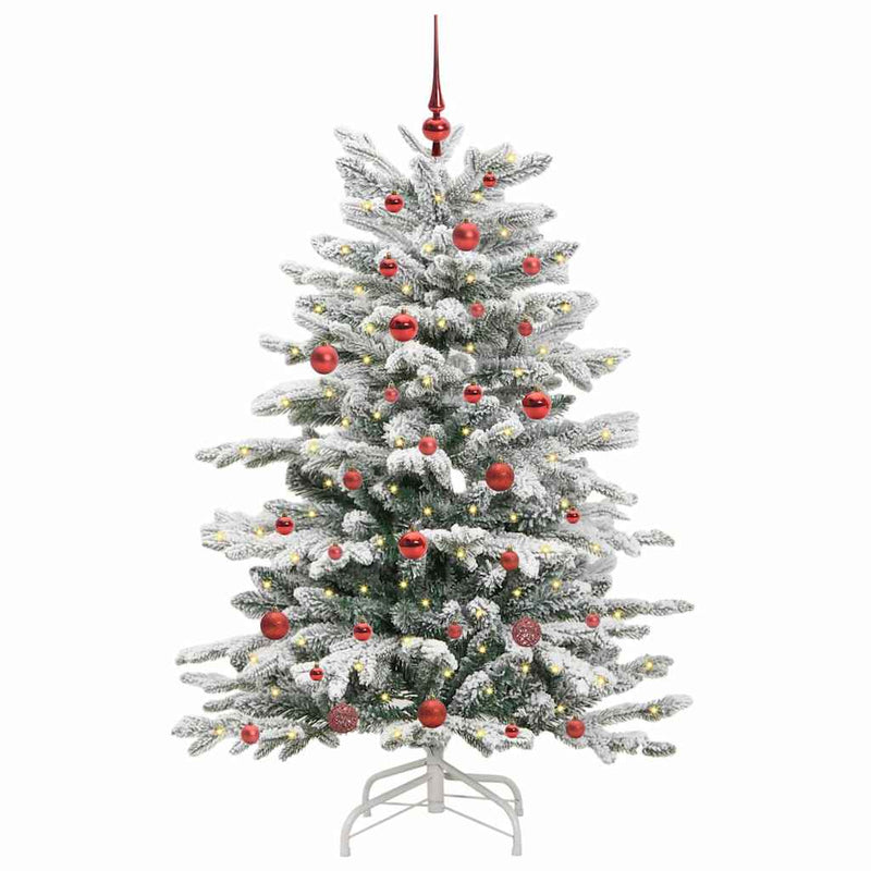 Afbeelding laden in galerijviewer, Vidaxl kunstmatige inklapbare kerstboom wit 150 cm pe en pvc