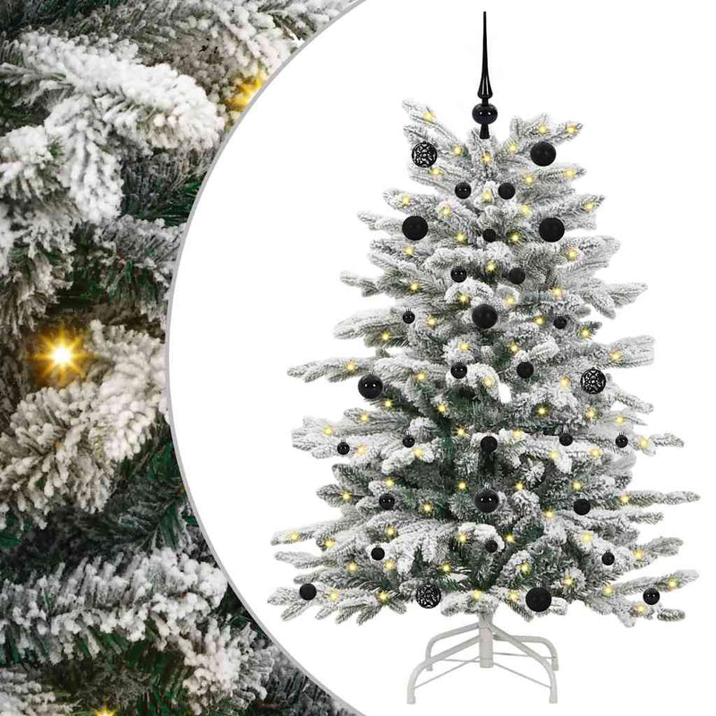 Afbeelding laden in galerijviewer, Vidaxl kunstmatige inklapbare kerstboom wit 150 cm pe en pvc