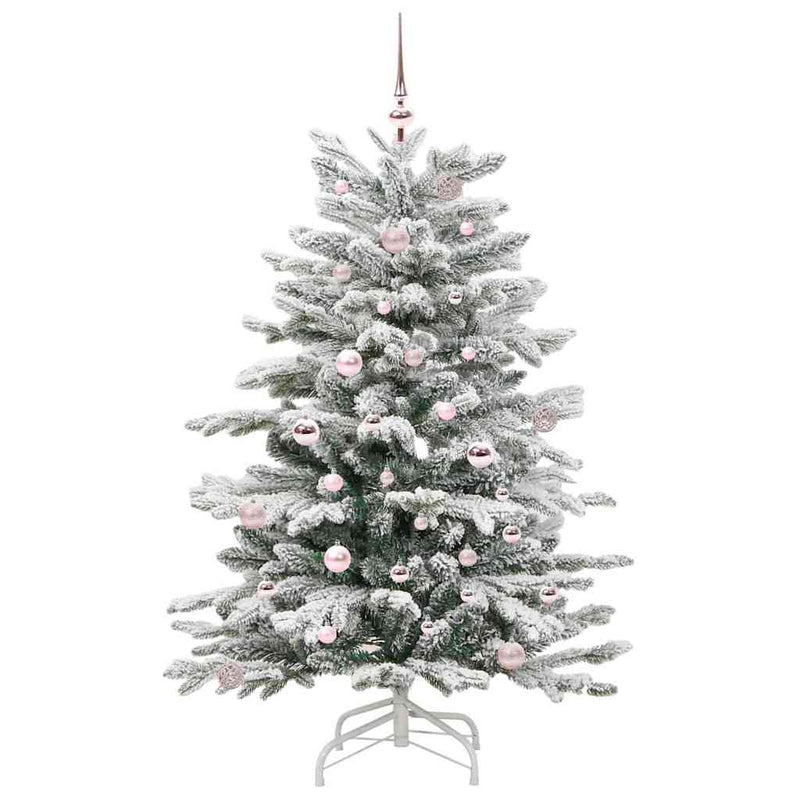 Afbeelding laden in galerijviewer, Vidaxl kunstmatige inklapbare kerstboom wit 150 cm pe en pvc