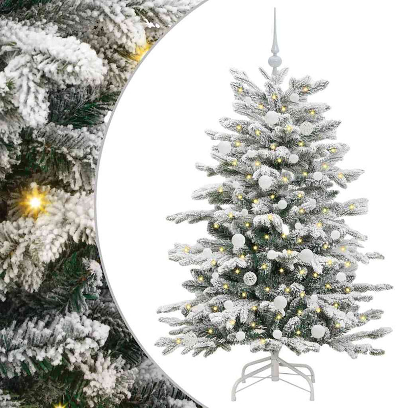 Afbeelding laden in galerijviewer, Vidaxl kunstmatige inklapbare kerstboom wit 150 cm pe en pvc