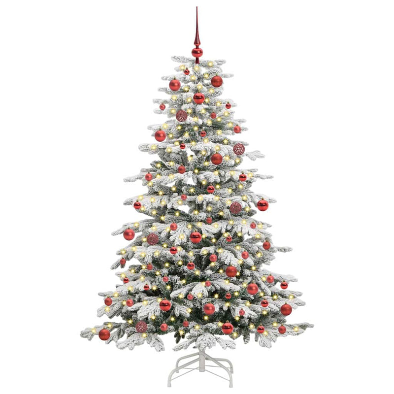 Chargez l'image dans la visionneuse de la galerie, Vidaxl kunstmatige inklapbare kerstboom wit 180 cm pe en pvc