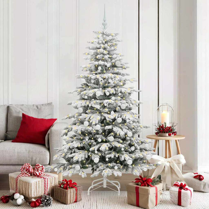 ギャラリービューアに画像をロードする, Vidaxl kunstmatige inklapbare kerstboom wit 180 cm pe en pvc