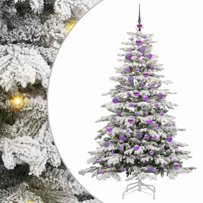 ギャラリービューアに画像をロードする, Vidaxl kunstmatige inklapbare kerstboom wit 180 cm pe en pvc