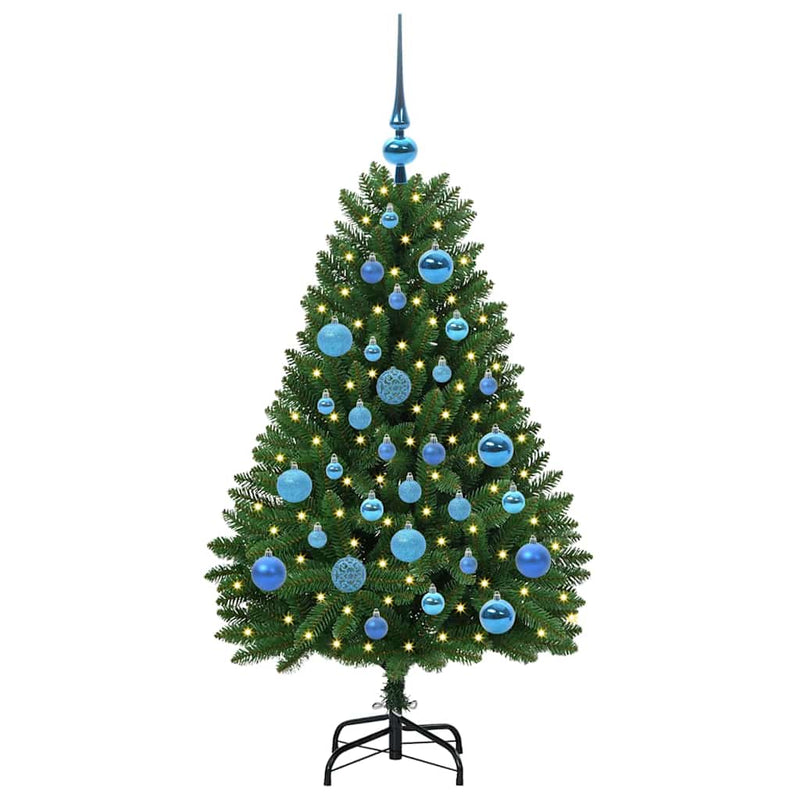 ギャラリービューアに画像をロードする, Vidaxl kunstkerstboom met 150 led groen 120 cm pvc en metaal