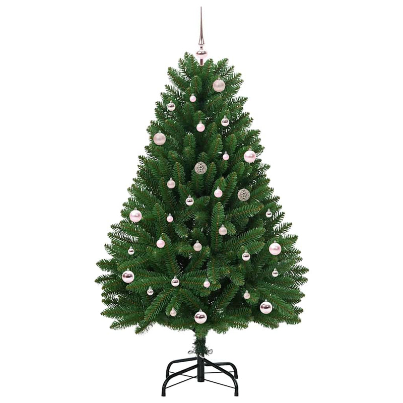 ギャラリービューアに画像をロードする, Vidaxl kunstkerstboom met 150 led groen 150 cm pvc en metaal