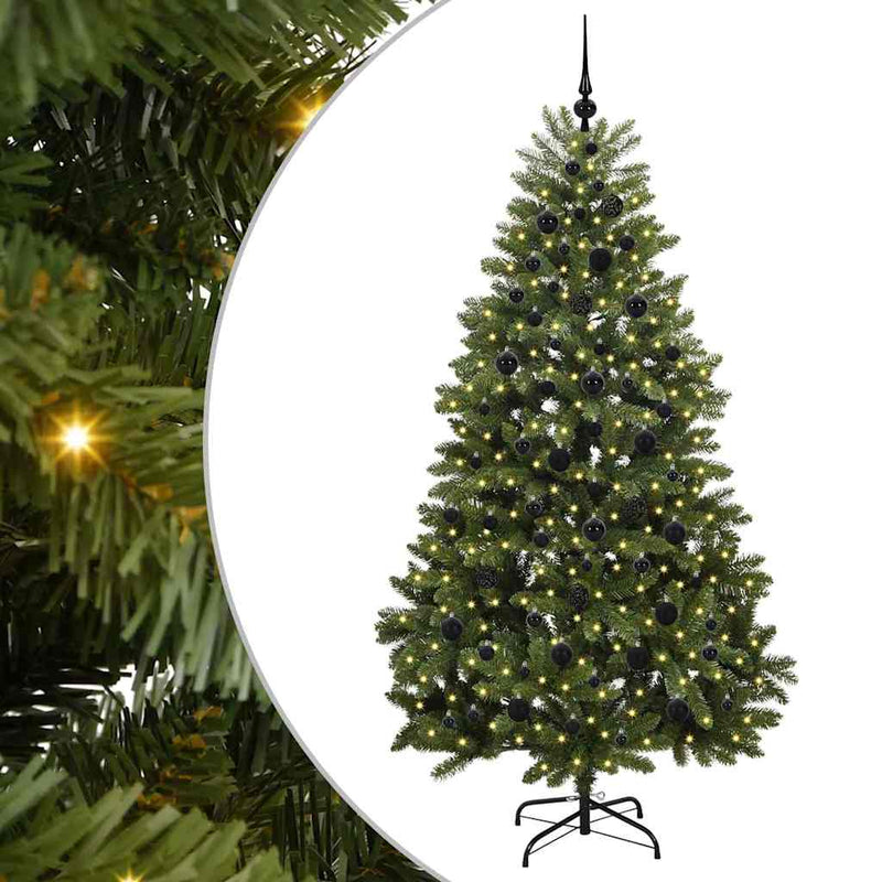 ギャラリービューアに画像をロードする, Vidaxl kunstkerstboom met 300 led groen 210 cm pvc en metaal