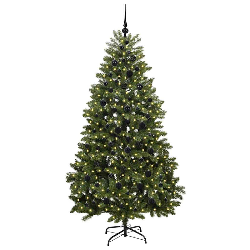 ギャラリービューアに画像をロードする, Vidaxl kunstkerstboom met 300 led groen 210 cm pvc en metaal