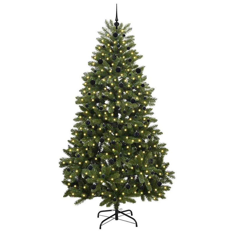 ギャラリービューアに画像をロードする, Vidaxl kunstkerstboom met 300 led groen 240 cm pvc en metaal