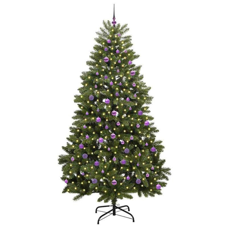 ギャラリービューアに画像をロードする, Vidaxl kunstkerstboom met 300 led groen 240 cm pvc en metaal