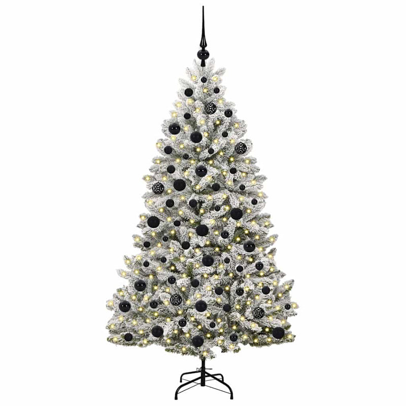 Chargez l'image dans la visionneuse de la galerie, Vidaxl kunstkerstboom met 300 led groen en wit 180 cm pvc en metaal