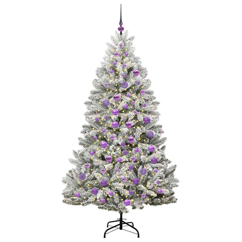 Chargez l'image dans la visionneuse de la galerie, Vidaxl kunstkerstboom met 300 led groen en wit 180 cm pvc en metaal