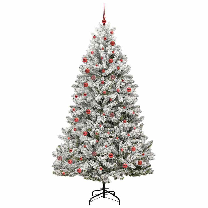 Chargez l'image dans la visionneuse de la galerie, Vidaxl kunstkerstboom met 300 led groen en wit 210 cm pvc en metaal