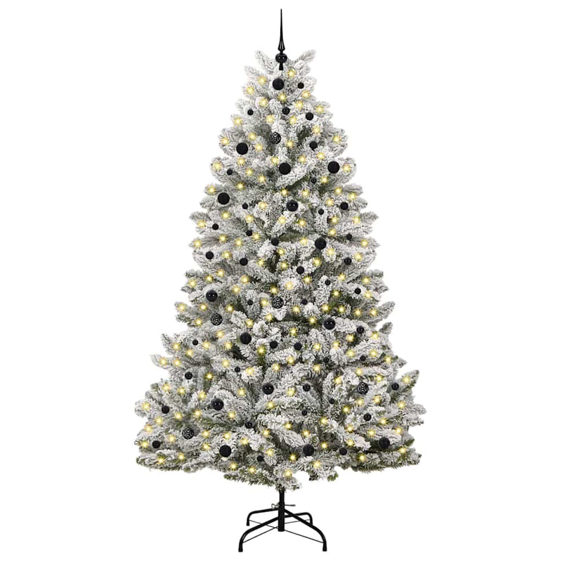 Chargez l'image dans la visionneuse de la galerie, Vidaxl kunstkerstboom met 300 led groen en wit 240 cm pvc en metaal