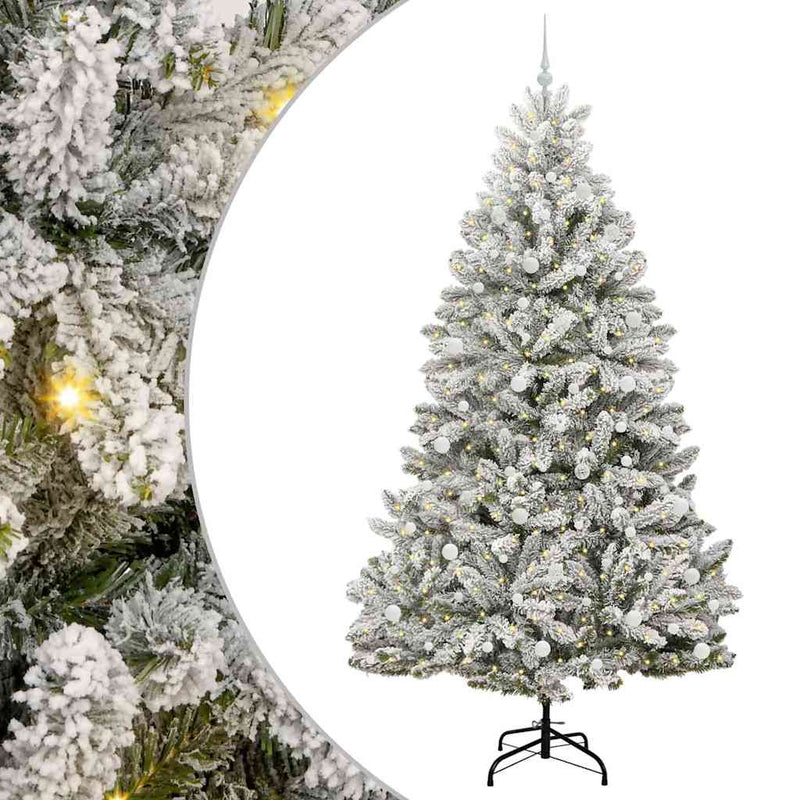 Chargez l'image dans la visionneuse de la galerie, Vidaxl kunstkerstboom met 300 led groen en wit 240 cm pvc en metaal