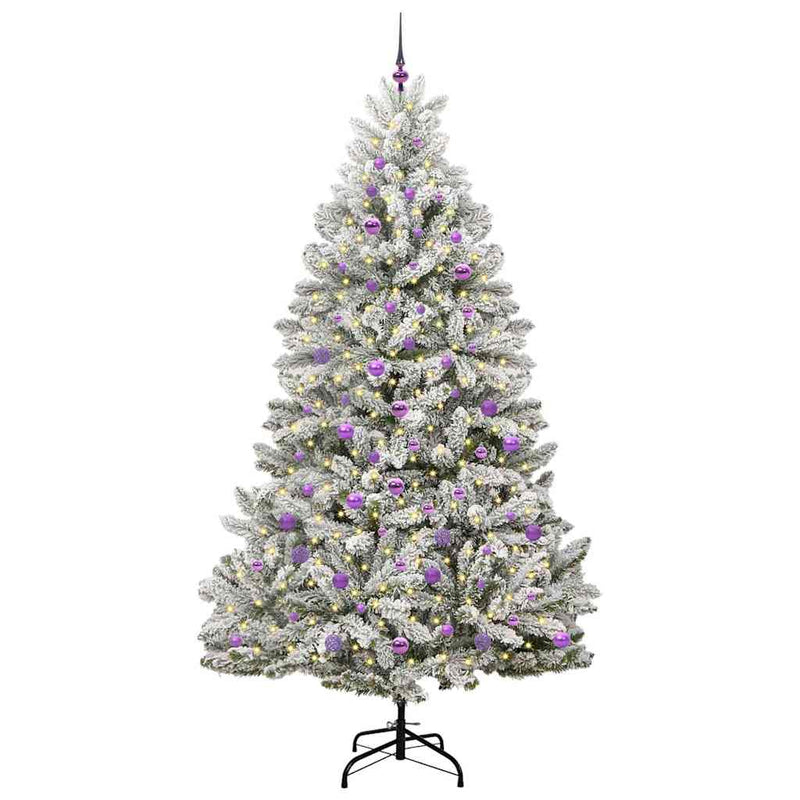 Chargez l'image dans la visionneuse de la galerie, Vidaxl kunstkerstboom met 300 led groen en wit 240 cm pvc en metaal