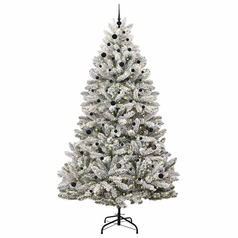 Chargez l'image dans la visionneuse de la galerie, Vidaxl kunstkerstboom met 300 led groen en wit 270 cm pvc en metaal